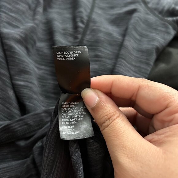 Zella Soft Hooded Space Dye Long Sleeve Top Lightweight - Picture 8 of 8